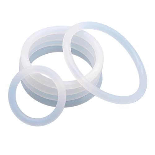 10 Stück VMQ O-Ring-Dichtung CS 4 mm Außendurchmesser 12~150 mm weiße wasserdichte Unterlegscheibe runder O-förmiger Silikonring in Lebensmittelqualität(OD 54mm ID 46mm) von RTKYYZ