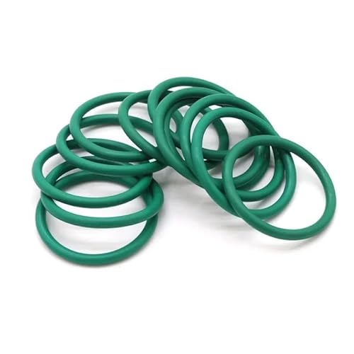 10 Stück grüner O-Ring CS3.5mm OD10~155mm Dichtung Isolierung ölbeständig Hochtemperaturbeständigkeit Fluorkautschuk(OD 50mm ID 43mm) von RTKYYZ