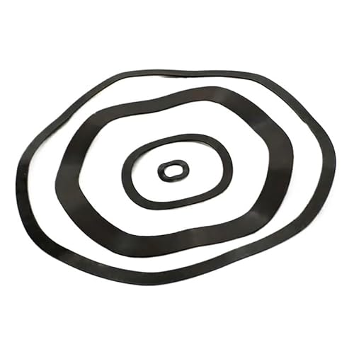 10 Stück schwarzer Stahl 65 MN drei Wellenscheiben Federscheibe M3 M4 M5 M6 M8 M10 M12 M14 M16 M19 M21-M118 (Color : 10pcs, Size : M34x41x0.5) von RTKYYZ