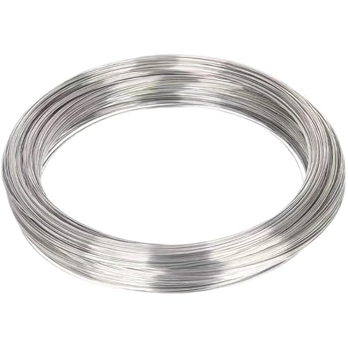 100 m ~ 1 m, weicher Edelstahldraht/harter Stahldraht, Durchmesser 0,02 mm ~ 3,0 mm, Edelstahldraht, einzeln, hell(0.6mm X 50M,Hard Steel Wire) von RTKYYZ