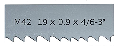 1735, 2240, 2360, 2560 mm X19 X 0,9 mm Bandsägeblatt Schneiden von Hartholz, Weichmetall M42 Bimetall-Bandsägeblatt.(1 Piece 4-6 Teeth,Length 2234mm) von RTKYYZ