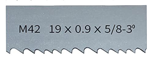 1735, 2240, 2360, 2560 mm X19 X 0,9 mm Bandsägeblatt Schneiden von Hartholz, Weichmetall M42 Bimetall-Bandsägeblatt.(1 Piece 5-8 Teeth,Length 2240mm) von RTKYYZ