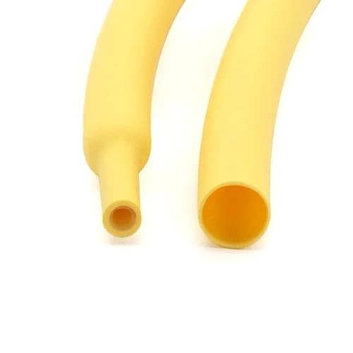 1M 3:1 Schrumpfschlauch mit doppelwandigem Kleber, Schlauchdurchmesser 1,6/2,4/3,2/4,8/6,4/7,9/9,5/12,7/15,4/19,1/25,4/30/39/50 mm(Yellow,7.9MM_1M) von RTKYYZ