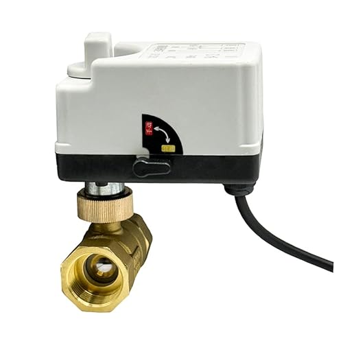 1PC 1/2 "3/4" 1 "2" Motorisierte Kugelhahn 220V 12V 24V 3-draht 2 Control Messing Elektrische Kugelhahn Mit Manuelle Schalter(DN25,12VDC) von RTKYYZ