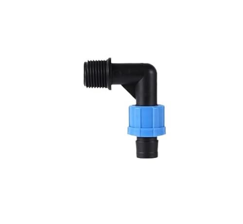 1PC DN17mm Rohr Wasser Splitter 1/2 "3/4" Außen-/Innengewinde Widerhaken Gesperrt T Gerade Ventil stecker Hause Dekoration Rohr Armaturen(3I4 M-Thread Elbow) von RTKYYZ
