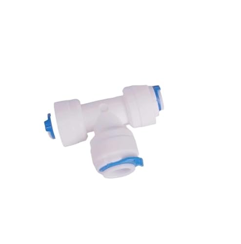 1PC Fit for 1/4 "3/8" OD Rohr T 3 Möglichkeiten Gleiche Reduzierer Pushfit Anschluss Fitting Aquarium umkehrosmose RO Wasser Dispenser System(3/8") von RTKYYZ
