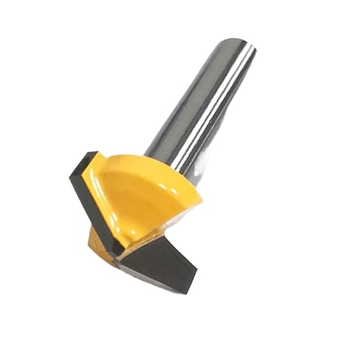 1PC V-Nut-Schnitz-Bit ACP Holzfräsen Aluminiumschneider for Metallfräser Holzbearbeitung V-Nut 90-Grad-Fräser V-Bit CNC(6x20x2x135angle) von RTKYYZ