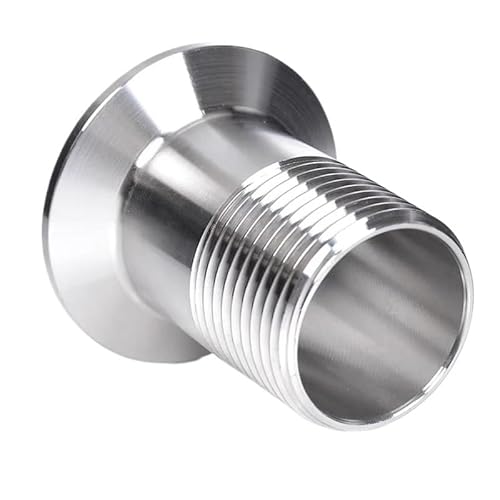 1PCS DN8 DN15 DN20 DN25 DN32 BSP Sanitär Edelstahl SS304 Tri Clamp Außengewinde Rohr Fitting Adapter 1/2 "3/4" 1 "1-1/4"(DN15 x Ferrule 64) von RTKYYZ