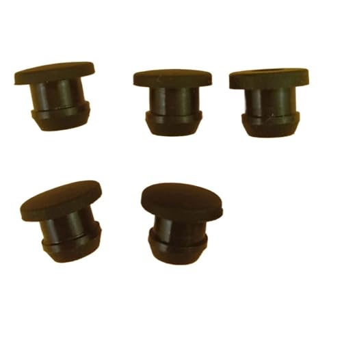 2,5–50,6 mm, schwarzer konischer T-Stecker aus Silikonkautschuk for Aufschnappen, Endkappen for Rohreinsätze, spundsicher, for hohe Temperaturen(A 20MM_5PCS) von RTKYYZ