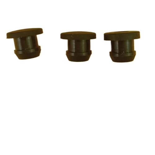 2,5–50,6 mm, schwarzer konischer T-Stecker aus Silikonkautschuk for Aufschnappen, Endkappen for Rohreinsätze, spundsicher, for hohe Temperaturen(A 9.5MM_3PCS) von RTKYYZ