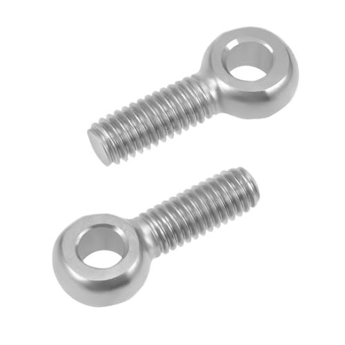 2 Stück M6 M8 M10 M14 Gewinde-Ringschraube 304 Edelstahl Maschinen Schulterschaukel Hebeöse Schraube Metrisches Gewinde(M10 x 60mm 2pcs) von RTKYYZ