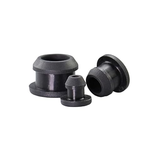 20 Stücke Schwarz Silikonkautschuk Snap-on Lochstopfen Stanzen Endkappen Dichtung Stopper 12,5 13 13,5 14 15 16 17 18 bis 30mm(A- 18mm) von RTKYYZ