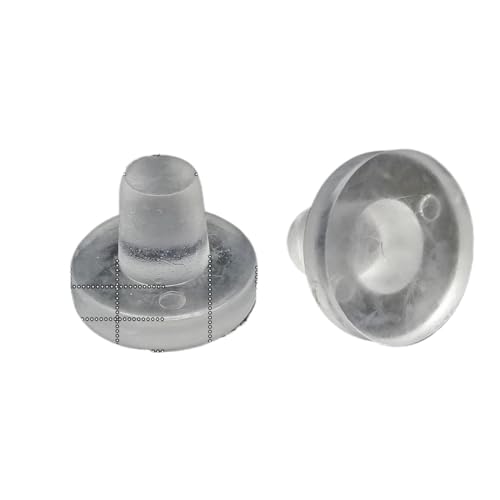 24 x weiche, klare, transparente Gummi-Einbettungsfüße for Möbel, Tisch, Stuhl, Bodengleiter, Gleitschutz, kein Lärm(F 18mm) von RTKYYZ