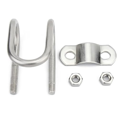 304&GALV 20 25 32 40 Rohrschelle Rohr Sanitär Kreuzschelle Edelstahl Verzinkung Rohr Rohrverschraubungen 22 Gauge Stahlrohr(304-M8x32x60mm 1set) von RTKYYZ