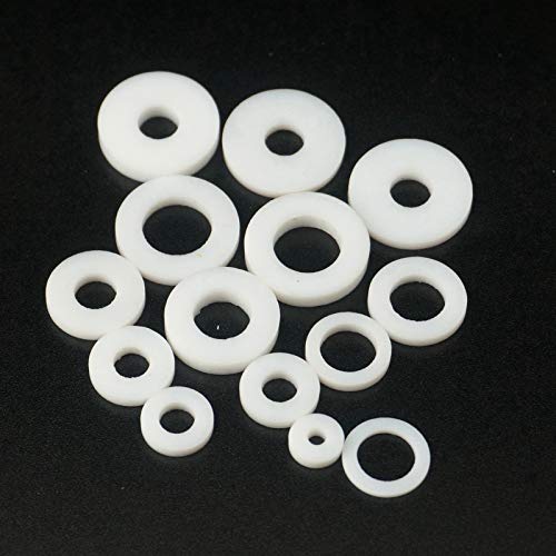 RTKYYZ 50 Stück Größen O/D 8mm-18mm I/D 3mm-10mm Dicke 2mm-4mm PTFE Flache Scheibe Dichtung Spacer Abdichtung für Druck Gage (8x3x2mm) von RTKYYZ