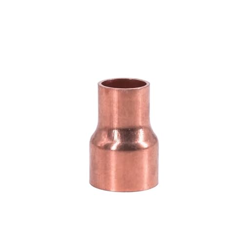 6,35 8 10 12,7 15 16 19 25 28 32mm Reines Kupfer Ende Feed Solder Reducer Sanitär Rohr Fitting Stecker koppler Klimaanlage(32mm To 12.7mm) von RTKYYZ