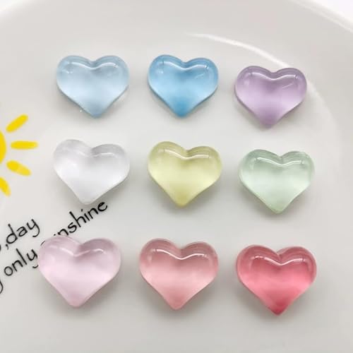 8 stücke Glitter transparent farbige liebevolles herz Kühlschrank Magnet Foto Wand nachricht bord Magnetische aufkleber Wohnkultur(8pcs Color mix) von RTKYYZ