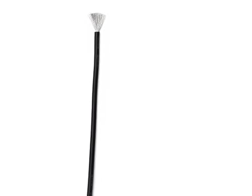 Flexibler Silikondraht 28 26 24 22 20 18 16 15 14 13 12 10 AWG Weiches, hitzebeständiges, verzinntes Kupferkabel mit hoher Temperaturbeständigkeit(Black,10 METERS_24AWG) von RTKYYZ