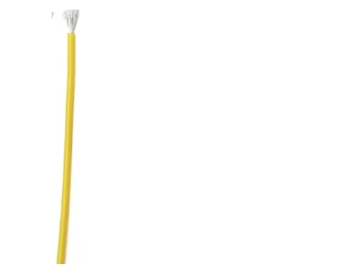 Flexibler Silikondraht 28 26 24 22 20 18 16 15 14 13 12 10 AWG Weiches, hitzebeständiges, verzinntes Kupferkabel mit hoher Temperaturbeständigkeit(Yellow,50 METERS_24AWG) von RTKYYZ