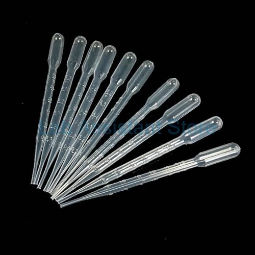 Labor 0,2ml 0,5ml 1ml 2ml 3ml 3ml-L 5ml 10ml Pasteurpipette aus Kunststoff, Einweg-Tropfer for Übertragen for Schulexperimente(10ml 100pcs) von RTKYYZ