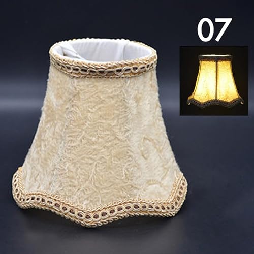 Nordischer Stil Art Decor Lampenschirme Samt Stoff Kronleuchter Wandlampe Lampenschirm Moderne Lampenabdeckung for Wohndekor Lichtabdeckungen(7) von RTKYYZ