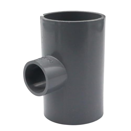 PVC-Wasserrohr-Reduzier-T-Stück 20 25 32 40 50 63 75 90 110 Reduzier-T-Stück Grau(50 x 25) von RTKYYZ