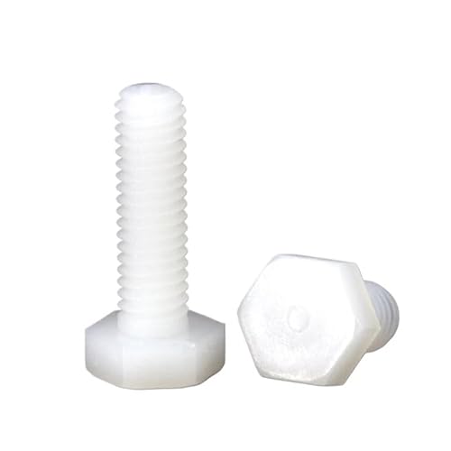 Weiße Nylon-Außensechskantschrauben-Plastiksechskantschrauben M12 for Wärme-/Stromisolierung GEBRAUCH(40MM_M12 (5PCS)) von RTKYYZ