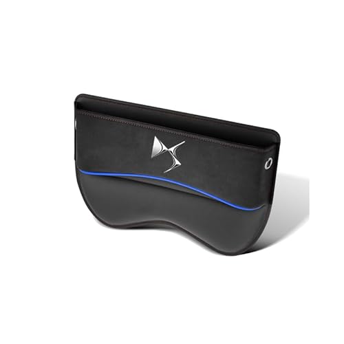 RTOPWV Aufbewahrungsbox für Autositz, für Citroen DS3 DS4 DS5 DS6 DS 7 Crossback/DS7 DS9 Auto Seiten Taschen Organizer Autositz Lückenfüller Organizer Auto Sitz Aufbewahrungsbox,D von RTOPWV