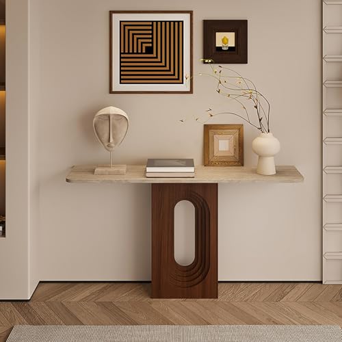 RTREADE Moderner Konsolentisch, Eingangsbereich Deko Tisch, Wohnzimmer-Aufbewahrungstisch, Sofatisch für kleinen Raum, für Eingang, Flur, Wohnzimmer(80 * 25 * 75cm/31.5 * 10 * 29.5in) von RTREADE