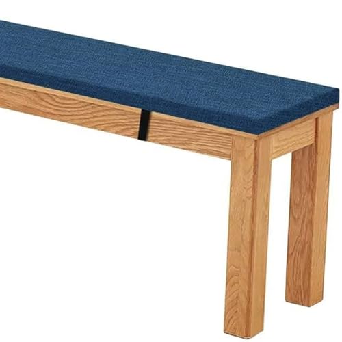 5 cm Dicke Sitzkissen Outdoor/Indoor, Bankauflage Bankkissen Wasserfest, Rutschfestes Waschbare Sitzpolster Sitzauflage Bank, Stuhlkissen Bankpolster(Blau,150x25x5cm) von RTSFKFS