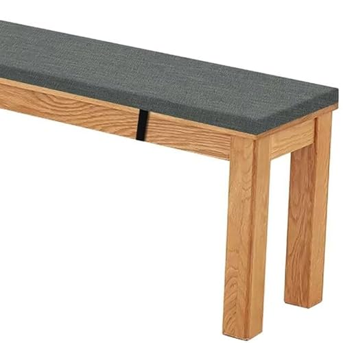 5 cm Dicke Sitzkissen Outdoor/Indoor, Bankauflage Bankkissen Wasserfest, Rutschfestes Waschbare Sitzpolster Sitzauflage Bank, Stuhlkissen Bankpolster(Dunkelgrau,150x28x5cm) von RTSFKFS