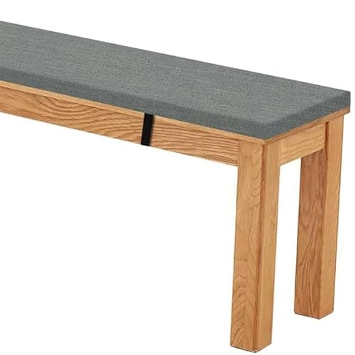 5 cm Dicke Sitzkissen Outdoor/Indoor, Bankauflage Bankkissen Wasserfest, Rutschfestes Waschbare Sitzpolster Sitzauflage Bank, Stuhlkissen Bankpolster(Grau,130x2x5cm) von RTSFKFS