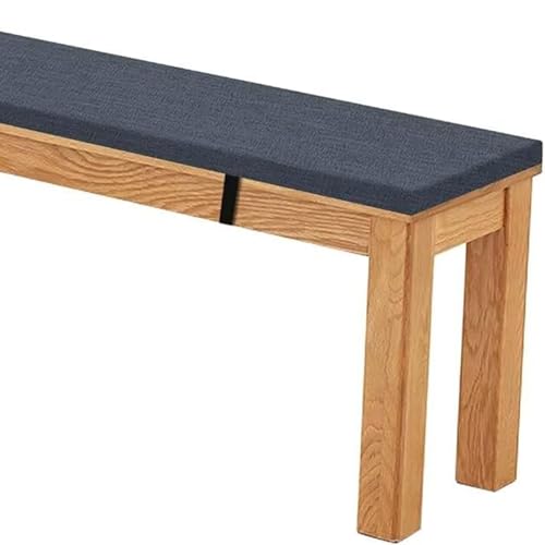 5 cm Dicke Sitzkissen Outdoor/Indoor, Bankauflage Bankkissen Wasserfest, Rutschfestes Waschbare Sitzpolster Sitzauflage Bank, Stuhlkissen Bankpolster(Gray-Blue,100x23x5cm) von RTSFKFS