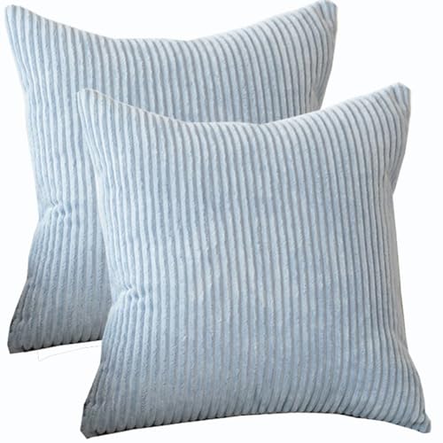 Kissenbezug 60x60 65x65 Kordsamt Zierkissenbezug Dekokissen Sofakissen 40x40 Kord Kissenhülle Dekorative Weiche Zierkissenbezüge Kissen Für Sofa Sessel Zuhause Schlafzimmer(Color 5,50x50 cm Set of 2) von RTSFKFS