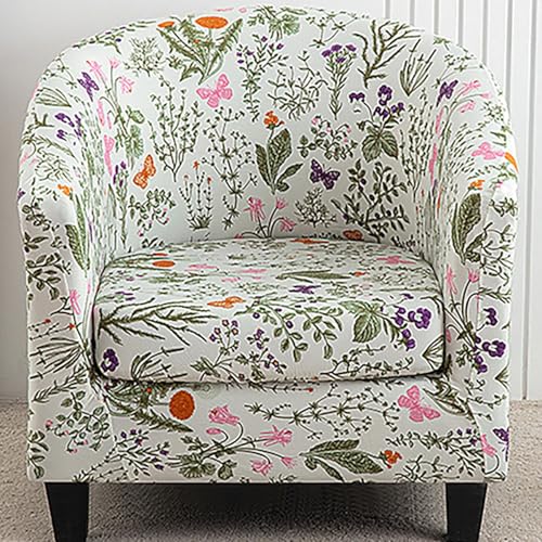 RTSFKFS 2-teiliger Clubsessel bezug Esselschoner Sesselüberwurf mit Elastisch Stretch Husse, Club Chair Schonbezug Sofabezug mit hoher Dehnung Sessel für Loungesessel Cocktailsessel(Color 30) von RTSFKFS