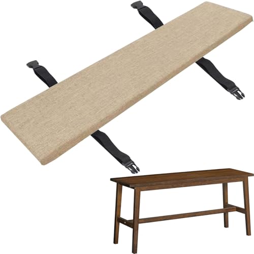 RTSFKFS Bierbankauflagen 180 220 170 110 Bankauflagen Gepolstert 180x30 220x25 200x30 170x23 Sitzkissen Bank 10830 220×25 3cm Dick(Khaki,130x38x3cm) von RTSFKFS