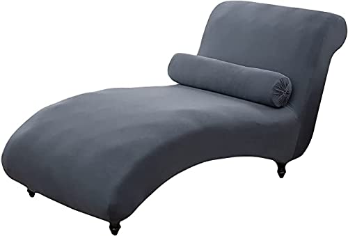 RTSFKFS Elastische Chaiselongue Schonbezüge Liegesessel Stuhlbezug, Chaiselongue-Bezug ohne Armlehnen Relaxliege Stuhlbezüge, Schonbezug Stretch rutschfest Relaxsessel Bezüge (Color : #19) von RTSFKFS