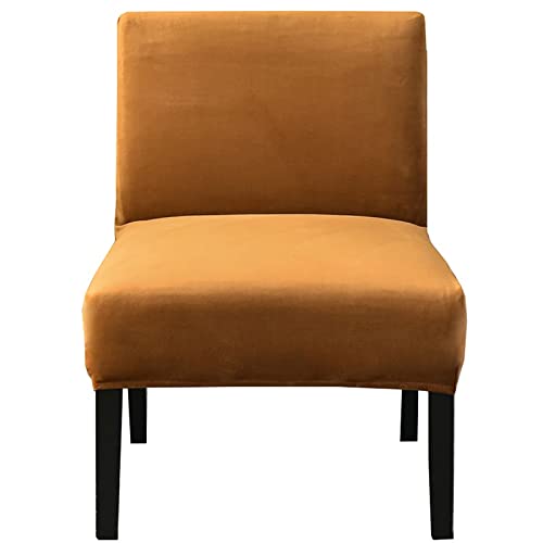 RTSFKFS Sesselbezug Ohne Armlehne Stretch Samt Armlose Stuhlschonbezüge Sofabezug 1/2 Stück Sesselschoner Universal Sessel-Überwürfe Waschbar,für Wohnzimmer Hotel (Color : Color-30, Size : 1pc) von RTSFKFS