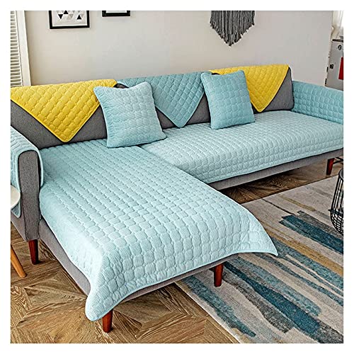 RTSFKFS Sofabezug Ecksofa Couchbezug Sofaiberwurf l Form Eckcouch 3/2 Sitzer Sofaschutz Schonbezug Sofaschoner rutschfest Hund Katze Sofabezügen- Grau (Color : D, Size : 70x70cm1pc) von RTSFKFS