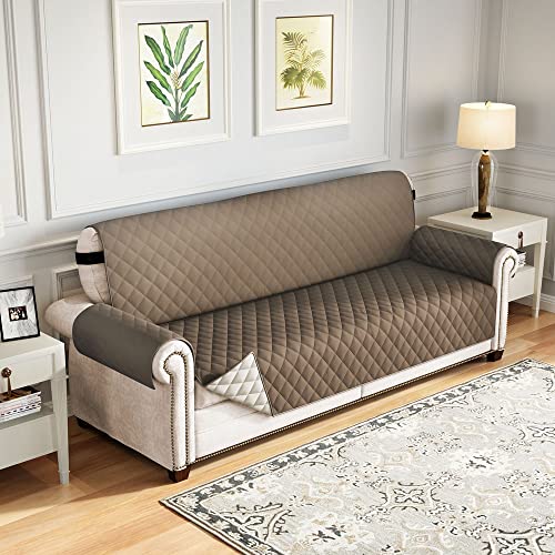 Sofabezug 1 2 3 4 Sitzer Sofaüberwurf Decke Wasserdicht,Couchbezug mit Armlehne Sofabezüge Sofa Covers Couch Sofa Decken Bezug Überwürfe rutschfest Sofa Abdeckung Sofahusse (Color : Taupe, Size : 3 von RTSFKFS