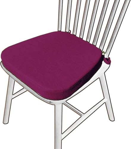 U-förmiges Sitzkissen 43×38 43×40 43×42, Stuhlkissen for Esszimmerstühle mit Rutschfester Rückseite Rutschfester Rückseite, Abnehmbarer Leinenbezug mit Reißverschluss(E2,43x42x5cm/17x16.5x2in) von RTSFKFS