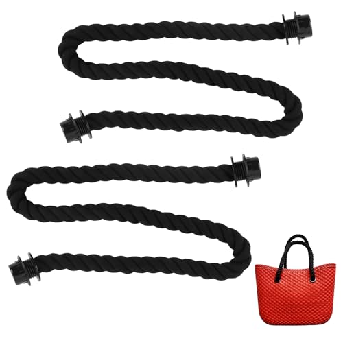 RTSHUK Obag Tasche Henkel, 2 Stück Taschengriffe für O Bag Henkel Seilgriff Taschenhenkel Damen Handtaschen Zubehör Strandtaschenhenkel für Strandtaschen und Umhängetaschen Schwarz RTSHUK Obag Tasche Henkel, 2 Stück Taschengriffe für O Bag Henkel Seilgriff Taschenhenkel Damen Handtaschen Zubehör Strandtaschenhenkel für Strandtaschen und Umhängetaschen Schwarz von RTSHUK