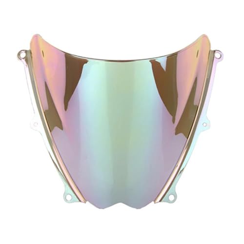 RTSMD Motorrad-Windschutzscheibe Mit Doppelter Blase Für Suzuki GSX-R1000 GSXR1000 GSXR 1000 K7 2007–2008 Windschutzscheibe Ersatz(White Iridium) von RTSMD