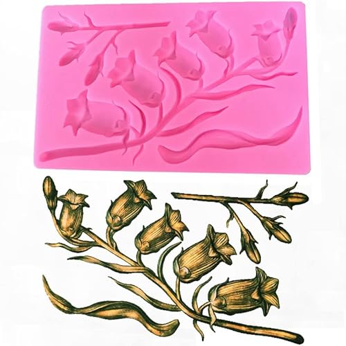 Diy Seife Formen Für Fondant Tulpen-Silikon-Fondant-Kuchen-Dekorationsform Trockene Pez-Schokoladenform von RTSP