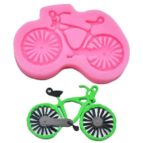 Silikon Kuchen Schimmel 2 Stückediy Backwerkzeuge Fahrrad Form Silikonform Fondant Kuchen Schokolade Getrocknete Pace von RTSP