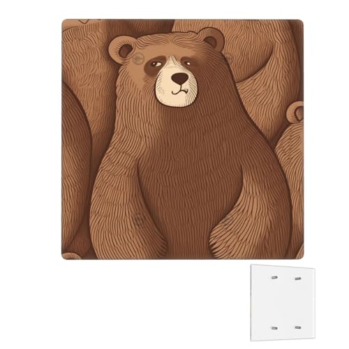 Dekorator-Wandplatte, 2-Gang-Lichtschalter-Abdeckungen, Duplex-Steckdosenabdeckungen, Braunbär-Wandplatten für Steckdosen, Steckerabdeckung, mittlere Größe, Doppel-Wippschalterplatten Dekorator-Wandplatte, 2-Gang-Lichtschalter-Abdeckungen, Duplex-Steckdosenabdeckungen, Braunbär-Wandplatten für Steckdosen, Steckerabdeckung, mittlere Größe, Doppel-Wippschalterplatten von RTSTNMBD