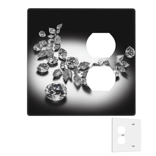 Dekorator-Wandplatte, 2-Gang-Lichtschalter-Abdeckungen, Duplex-Steckdosenabdeckungen, Diamantschmuck, Juwelen, Luxus-Wandplatten für Steckdosen, Steckerabdeckung, Standardgröße Dekorator-Wandplatte, 2-Gang-Lichtschalter-Abdeckungen, Duplex-Steckdosenabdeckungen, Diamantschmuck, Juwelen, Luxus-Wandplatten für Steckdosen, Steckerabdeckung, Standardgröße von RTSTNMBD