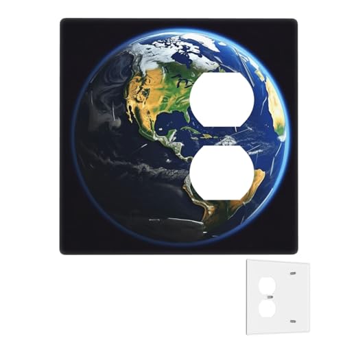 Dekorator-Wandplatte, 2-Gang-Lichtschalter-Abdeckungen, Duplex-Steckdosenabdeckungen, Erdwandplatten für Steckdosen, Steckerabdeckung, mittlere Größe, Doppel-Wippschalterplatten Dekorator-Wandplatte, 2-Gang-Lichtschalter-Abdeckungen, Duplex-Steckdosenabdeckungen, Erdwandplatten für Steckdosen, Steckerabdeckung, mittlere Größe, Doppel-Wippschalterplatten von RTSTNMBD