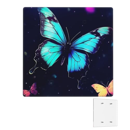 Dekorator-Wandplatte, 2-Gang-Lichtschalter-Abdeckungen, Duplex-Steckdosenabdeckungen, Schmetterlings-Wandplatten für Steckdosen, Steckerabdeckung, mittlere Größe, Doppel-Wippschalterplatten von RTSTNMBD