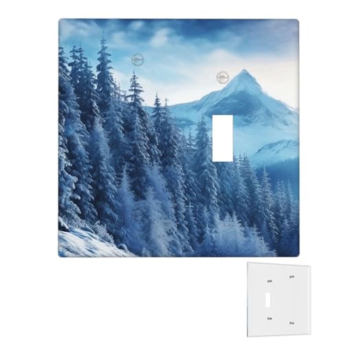 Dekorator-Wandplatte, 2-Gang-Lichtschalter-Abdeckungen, Duplex-Steckdosenabdeckungen, Winterbergwandplatten für Steckdosen, Steckerabdeckung, Standardgröße, Doppel-Wippschalterplatten Dekorator-Wandplatte, 2-Gang-Lichtschalter-Abdeckungen, Duplex-Steckdosenabdeckungen, Winterbergwandplatten für Steckdosen, Steckerabdeckung, Standardgröße, Doppel-Wippschalterplatten von RTSTNMBD
